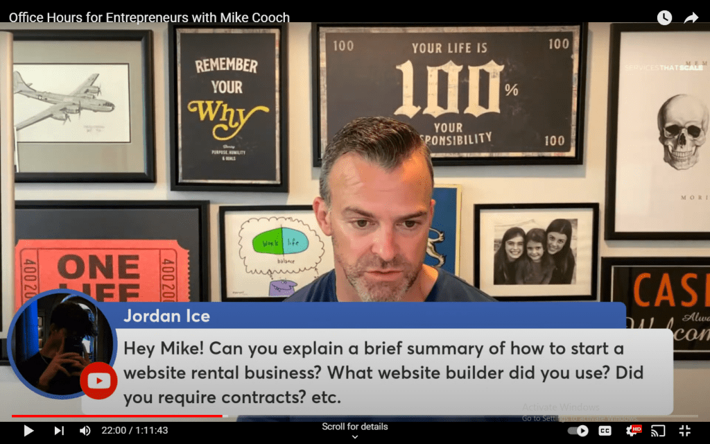 Mike Cooch on Live Q&A